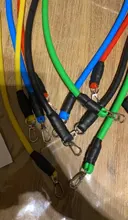 17 unids/set de Bandas Elásticas de resistencia, gimnasio puerta ancla correas resistir Kit de banda de ejercicio de Yoga banda expansor de Fitness lazo tubo tira