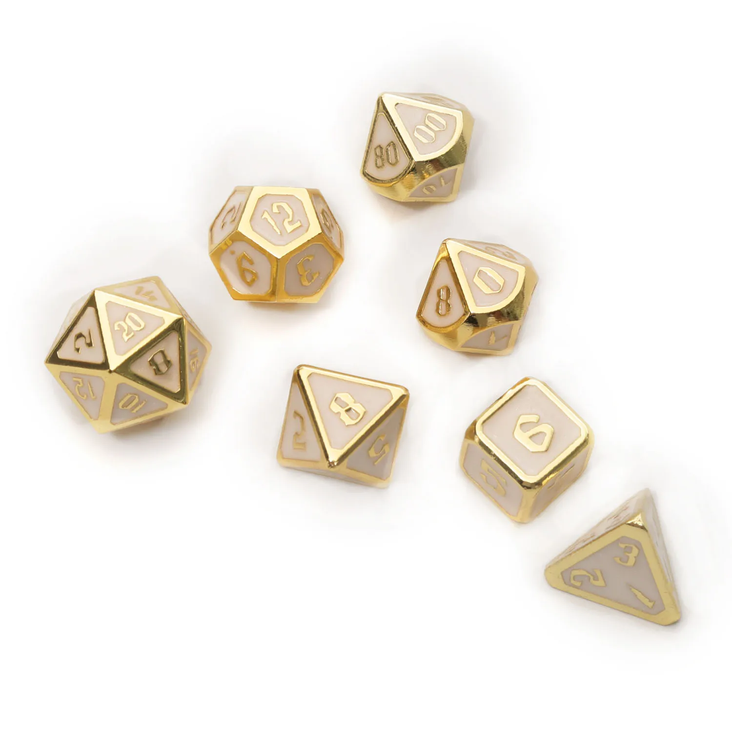Chengshuo игральные кости DND Металл РГП набор многогранных подземелья и дракон d20 8 синий настольные игры цинковый сплав Цифровой узор в кости