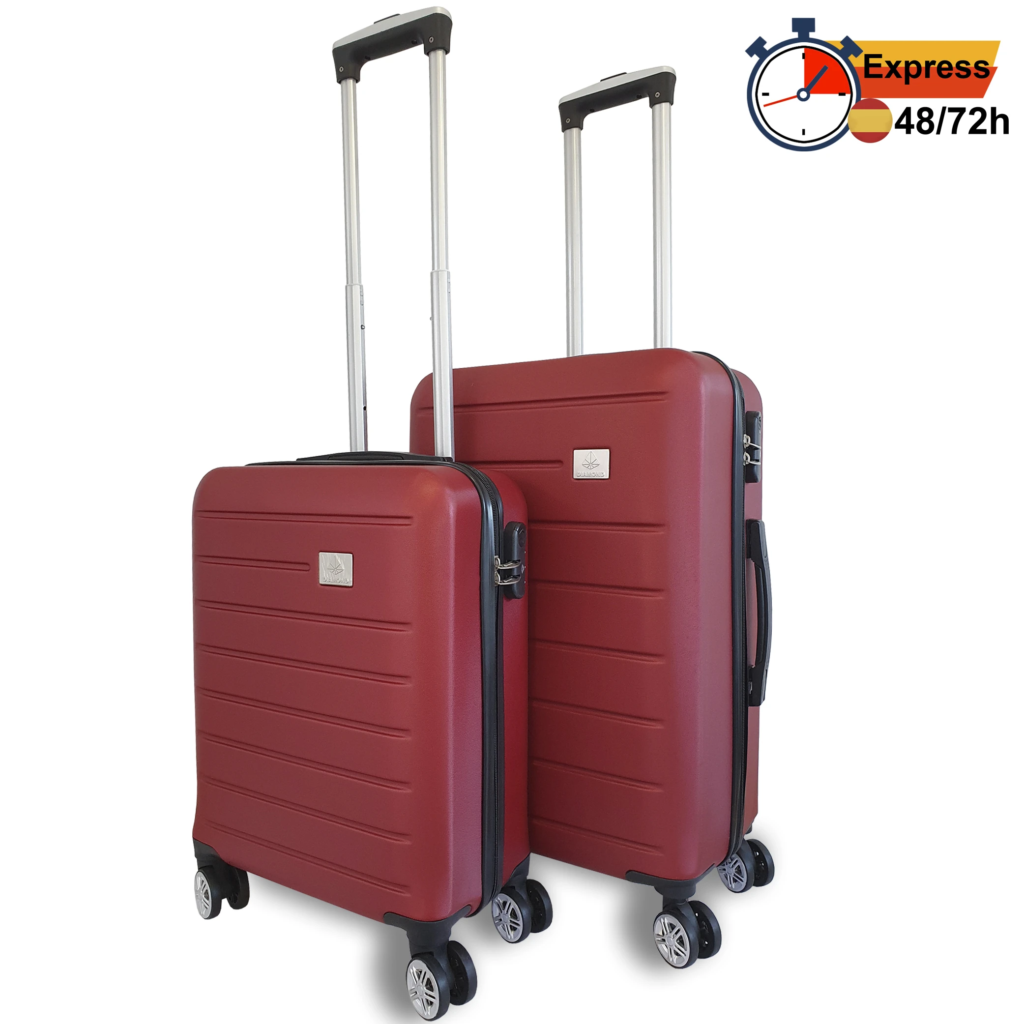 Juego de 2 Maletas de Viaje Ruedas Avion con Cerradura de Seguridad por Codigo Juegos Cabina y Maleta y Pequeña abs Alta Gama| | - AliExpress