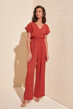 

Trendyol Blue Gipe Detailed Jumpsuit TWOSS20TU0081
