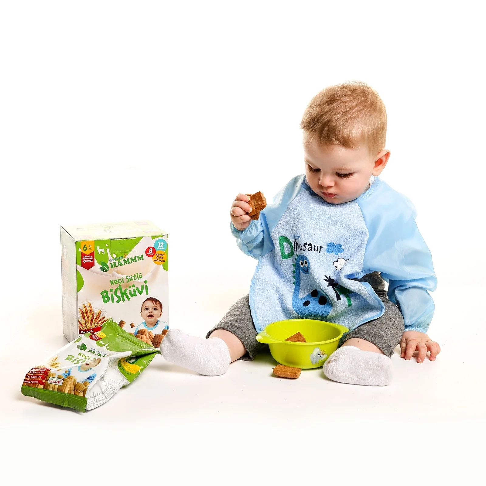 Ebebek baby & me длинный рукав с узорчатым принтом Детский фартук