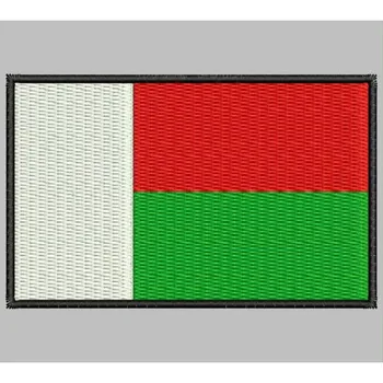 

Bandera MADAGASCAR para mascarilla parche bordado Iron patch toppa ricamata gestickter patch patch brode