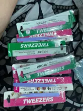 Pinzas antiestáticas de colores para extensiones de pestañas, conjunto de acero inoxidable para belleza, Kit de pinzas de maquillaje de precisión, herramientas de reparación