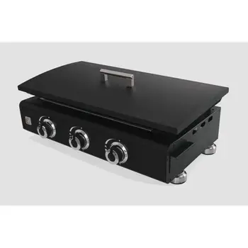 

Gas griddle BRAZIER AMAYA 3 lights for ordered-cast iron French + bell included
