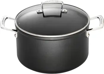 

Le Creuset Pentola dia 20 cm, con Coperchio PFOA Free, per Tutte Le Fonti di Calore, induzione Inclusa, Alluminio Antiaderente, N