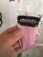 TALANG-extensiones de cabello de colores, hebras largas y rectas, Clip de una pieza, sintético, falso, rosa, resaltado, arcoíris