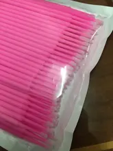 Hisopo de algodón desechable para extensión de pestañas, hisopo de limpieza de pestañas, herramienta cosmética, 100 Uds./50 Uds.