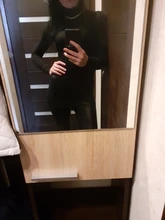 Las mujeres negro Body de manga larga de otoño e invierno mono cuello alto vestido ajustado Sexy para mujer cintura alta mameluco cuerpo Femee