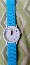 Geneva Pencil Pointer-Reloj de silicona rosa para niña, relojes de pulsera sencillos e informales para estudiantes, de cuarzo, regalo para niños