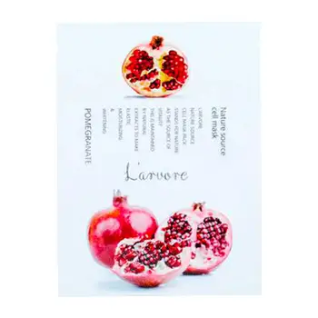 

Fabric mask l'arvore nature source cell mask pomegranate