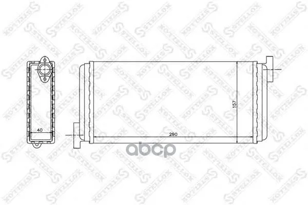 10-35049-Sx_радиатор Печки! Mb W201 1.8-2.6 82-93 Stellox 1035049sx Stellox арт. 1035049SX