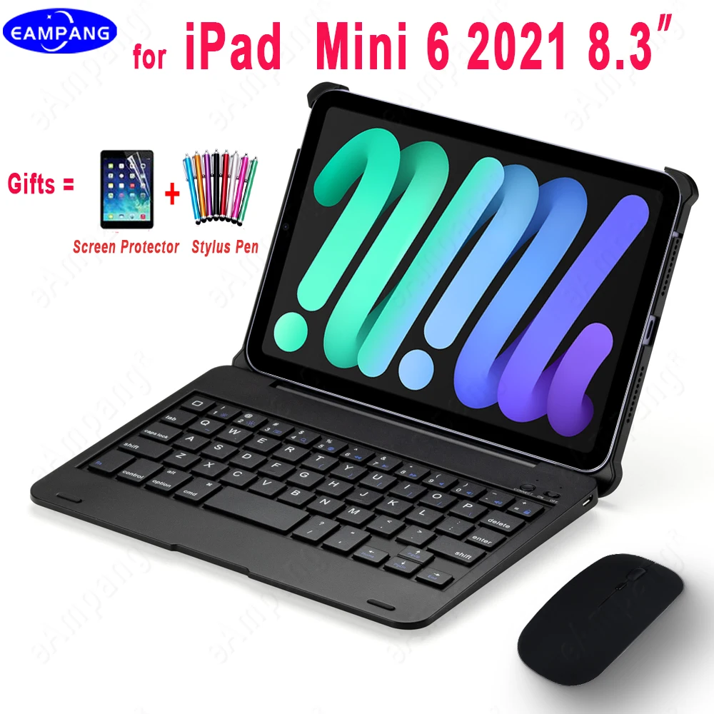 Casing Keyboard Pintar Flip Nirkabel untuk Apple iPad Mini 6 2021 untuk ...