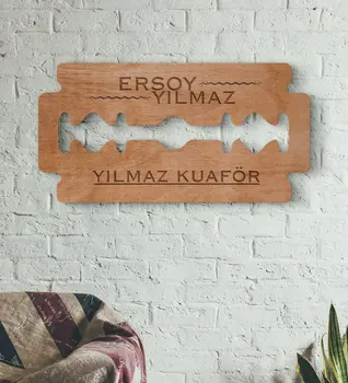 

Kuaförlere Special Razor Figured Wood Door & Wall Objesi-1