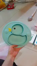 Plate-Suction-Tray Feeding-Bowl Duck-Dishes Placemat Kids Food Toddler Antislip Baby