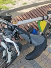 Empuñaduras de manillar de silicona para bicicleta, TPR integrado mango de goma, reposapiés de mano de ciclista de montaña, BMX