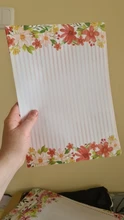 Papel de carta de impresión, papel de escritura de estilo Floral creativo, Retro, A4, dibujos animados, letras de amor pequeñas, papelería romántica, 40 Uds.