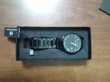 Reloj de marca superior para hombre, de acero inoxidable, de cuarzo, de negocios, negro completo, resistente al agua, masculino