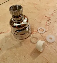 Rotating-Nozzle Faucet Diffuser Splash Kitchen-Aerator Pressurized Tap Mixer for 3-modes/Pressurized/Splash/..