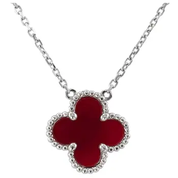 

Silver necklace Italian 925 tests with Rhodolite