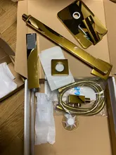 Bathroom Faucet Bathtub-Tap Concealed Shower-Set Wall-Mount Rozin Golden Square 8/10/12-