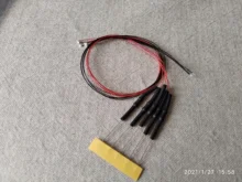 Microlitz con cable LED, resistencia de 8-12V, 20cm, bricolaje, 9 colores a elegir, 100 unidades, 0805 SMD