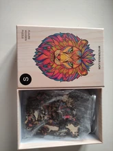 Puzle de Animal de madera para adultos, Puzzle DIY de cada pieza en forma de Animal, regalo de Navidad para niños, rompecabezas con pegatina