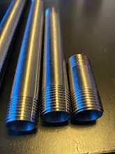 300mm Pipe-Fitting Extension-Tube 304-Stainless-Steel Connector Thread-Equal Male 50mm