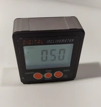 Inclinómetro Digital electrónico 0-360, aleación de aluminio, caja de bisel, medidor de ángulo Digital, imanes, herramienta de medición de Base