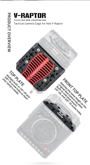 Gabbia Professionale Per RED KOMODO 6K - Con Guide NATO E Multipli Attacchi Accessori - Foto 11
