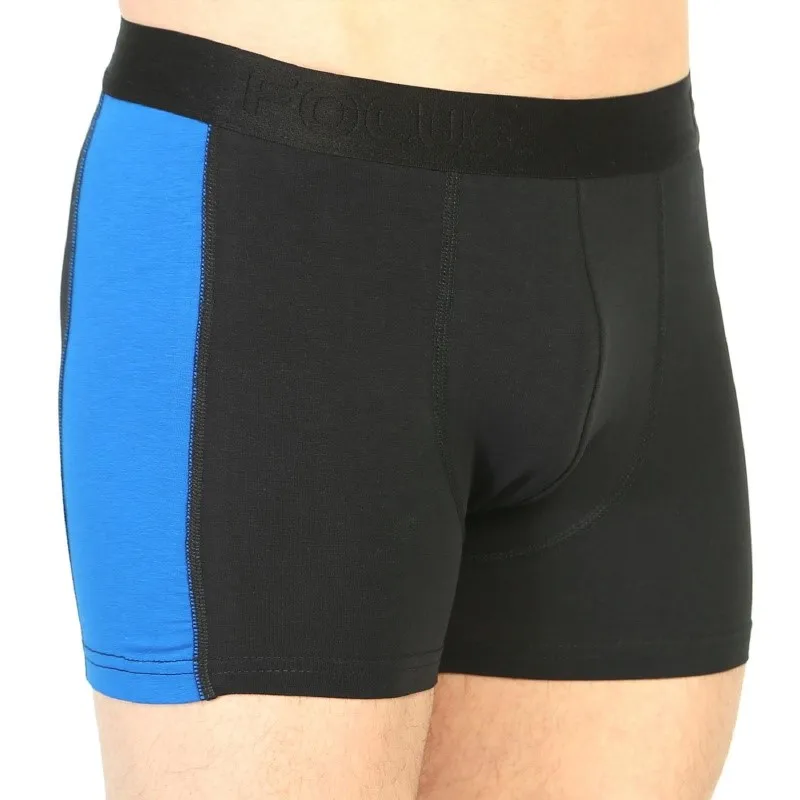 Focuswear 5 adet yani dikey jeserit garnili erkek boxer - Color: Black