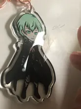 Vograce abalorios holográficos acrílico transparente impreso holograma llavero, haga su propio llavero acrílico con anime