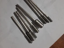 DRELD 8 unids/set de diamante de corte de cabeza puntas montados poco 2,35mm vástago de piedra de Jade tallado pulido para Dremel herramienta rotativa