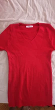 Pullover Sweater V-Neck Solid-Jumper Sexy Women Slim-Tops Spring Knited Half-Sleeve Fashion
