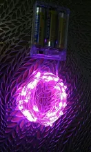 Fairy 2M 5M 10M Battery Operated LED Silver Wire String Lights For Wedding Christmas