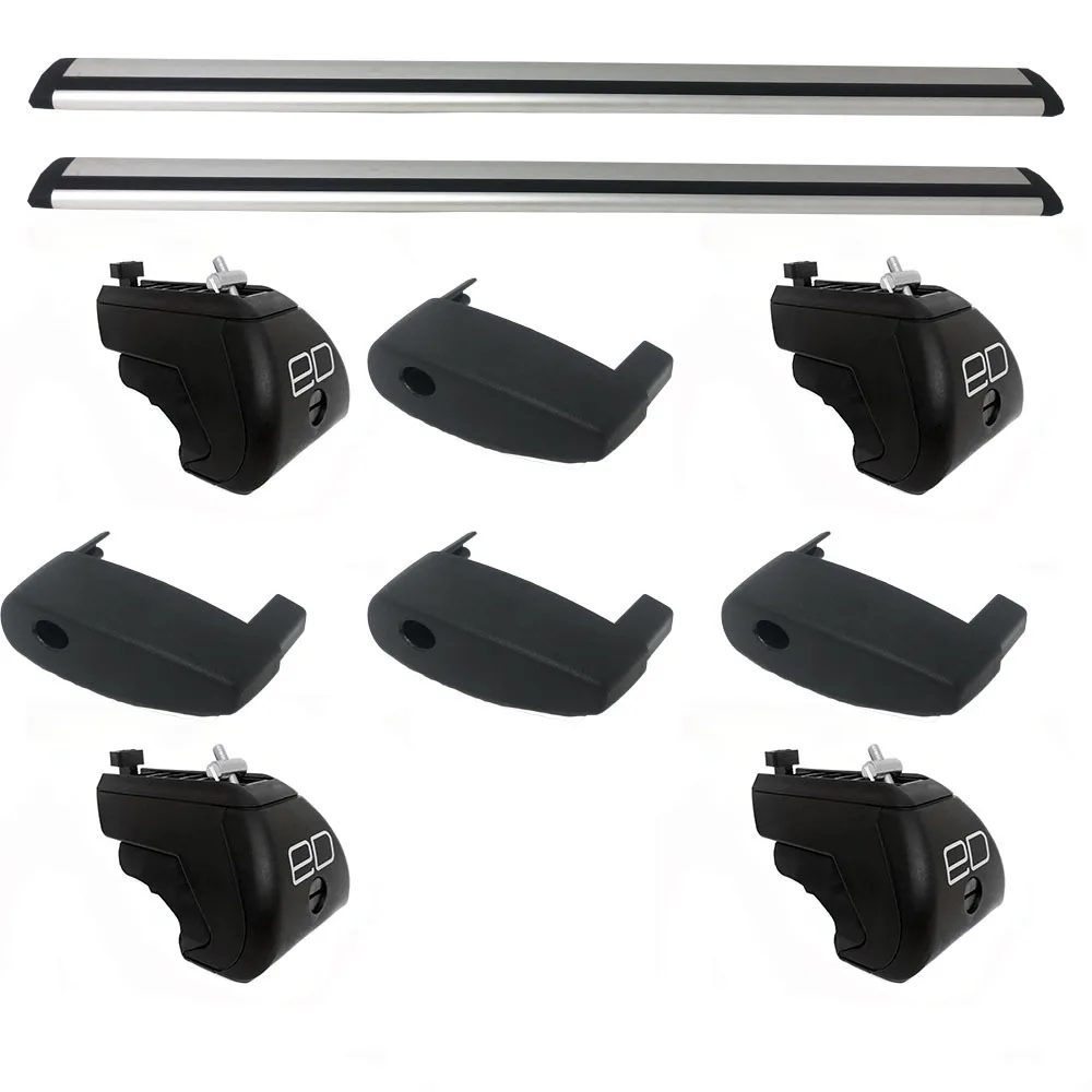 Trunk eurodetal wing silver on car rails Suzuki Baleno 1996 2002Roof