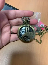 Reloj de bolsillo de plata/Negro/bronce para Navidad, película de Jack skeleton, Tim