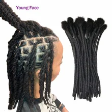 

Human Hair Dreadlock Extensions For Men To Women Full Handmade Permanent Dread Extensions Can Be Dyed And Bleached Braid Hair