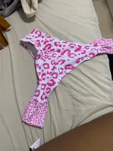 Miyouj nuevo de retazos de Bikinis Sexy Bikini Alta Corte traje de baño mujeres traje de baño estampado Rosa Biquini