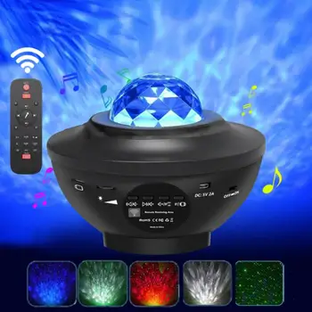 

Led Music Star Projection Lights Usb Voice Control Laser Portable Laser Lights Starry Flame Watermark Light