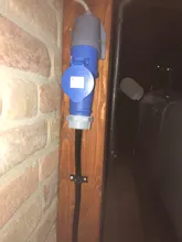 Estación de carga EVSE Wallbox Ev, 10A, 16A, 20A, 24A, 32A, enchufe azul Cee, cargador de coche eléctrico tipo 2, Cable de 5M para i5 Tesla