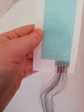 Cinta adhesiva para el cabello, pegamento de 4cm x 1/5 cm, cinta de doble cara impermeable para peluca de encaje, herramienta de extensión de cabello, 12/60 hojas, 0,8 Uds.