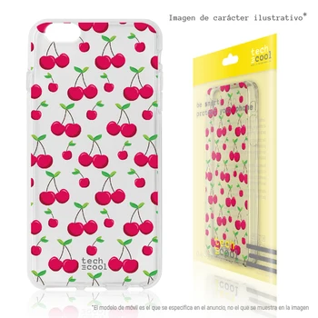 

FunnyTech®BQ Aquaris M5 l transparent cherries silicone case