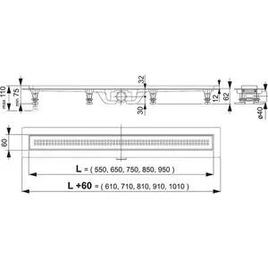 Душевой лоток AlcaPlast APZ9 Simple(APZ9-650M