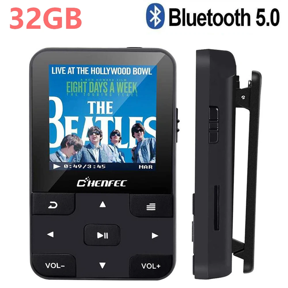 32GB Bluetooth5.0 MP3 Player Mini Sport Clip MP3