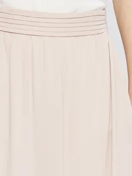 

Beige Long Straight Skirt