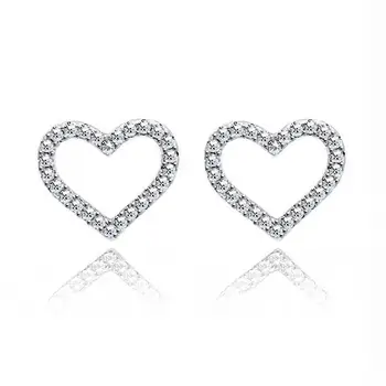 

Earrings-pouches Sunduk from silver "heart"