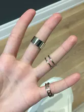 Conjunto de anillos circulares Punk para mujer, Hiphop/Rock, accesorios de dedo con índice de apertura, hebilla, anillo de cola de junta, joyería