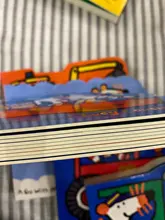 Juego de 8 libros de madera con ratón ondulado para niños, libro de fotografía en inglés, libros de cuentos, juegos para bebés, IQ EQ, entrenamiento, arte cómico