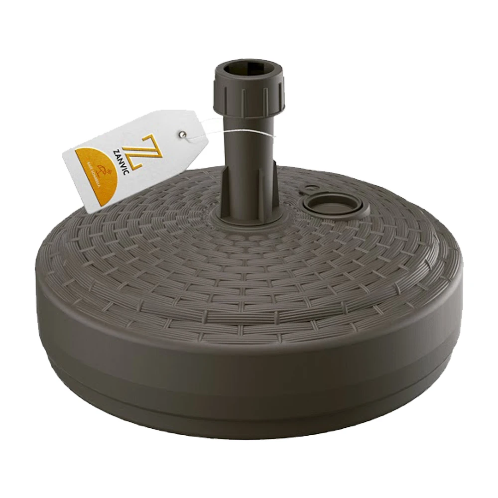 ZANVIC umbrella Bases made of high quality polyethylene with refillable capacity of 18 litres