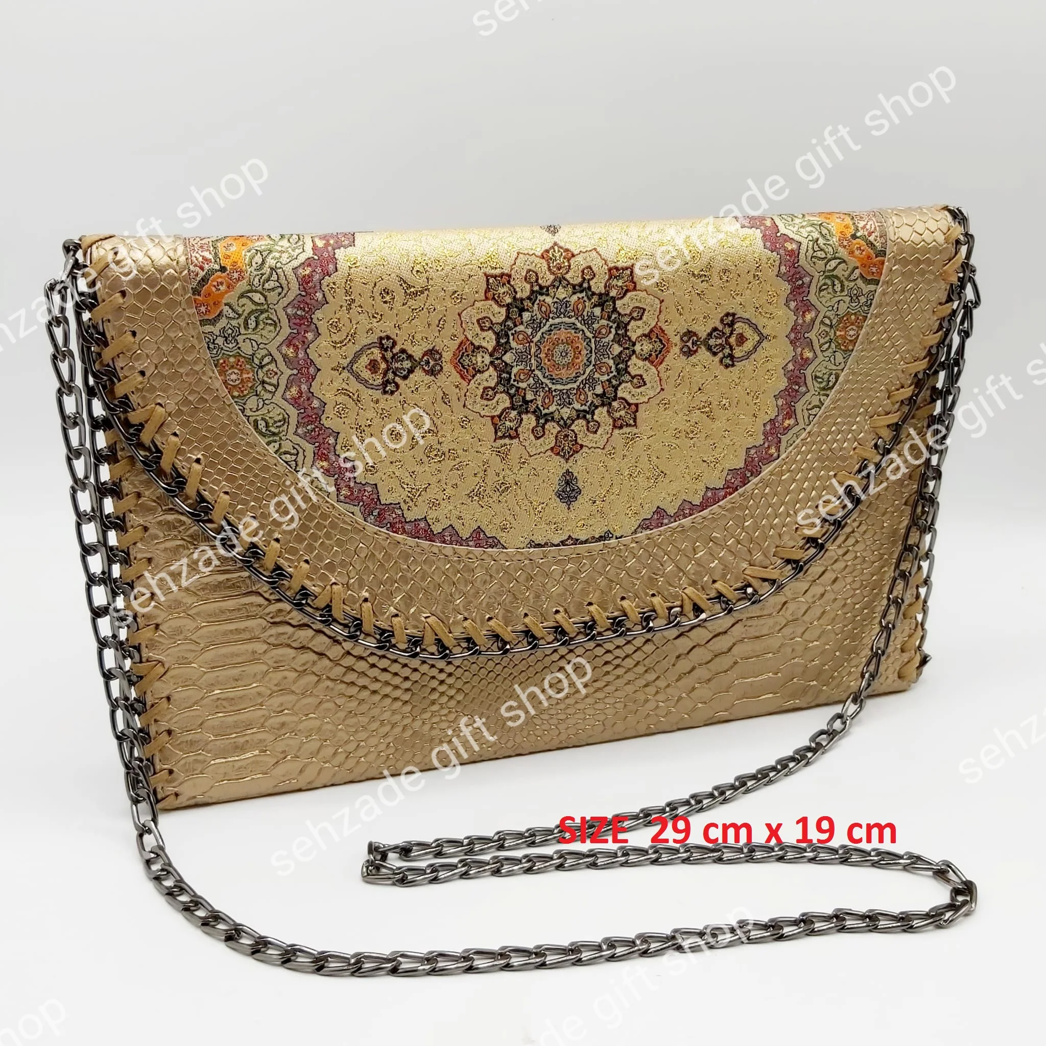Turkish Female Accessories Top-handle Traditional Authentic Handbag Kilim Carpet Design Zipper Shoulder Bag For Women Teenage